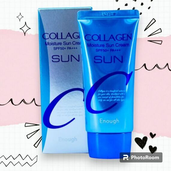 [Enough] Крем для лица солнцезащитный увлажняющий с коллагеномCollagen Moisture Sun CreamSPF50, 50мл