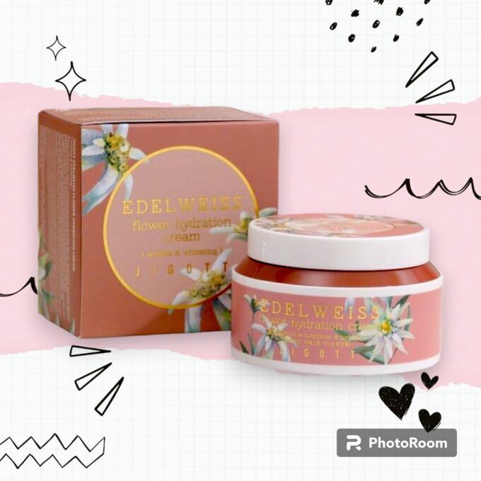 JIGOTT. Увлажняющий крем с эдельвейсом EDELWEISS FLOWER HYDRATION CREAM 100 мл